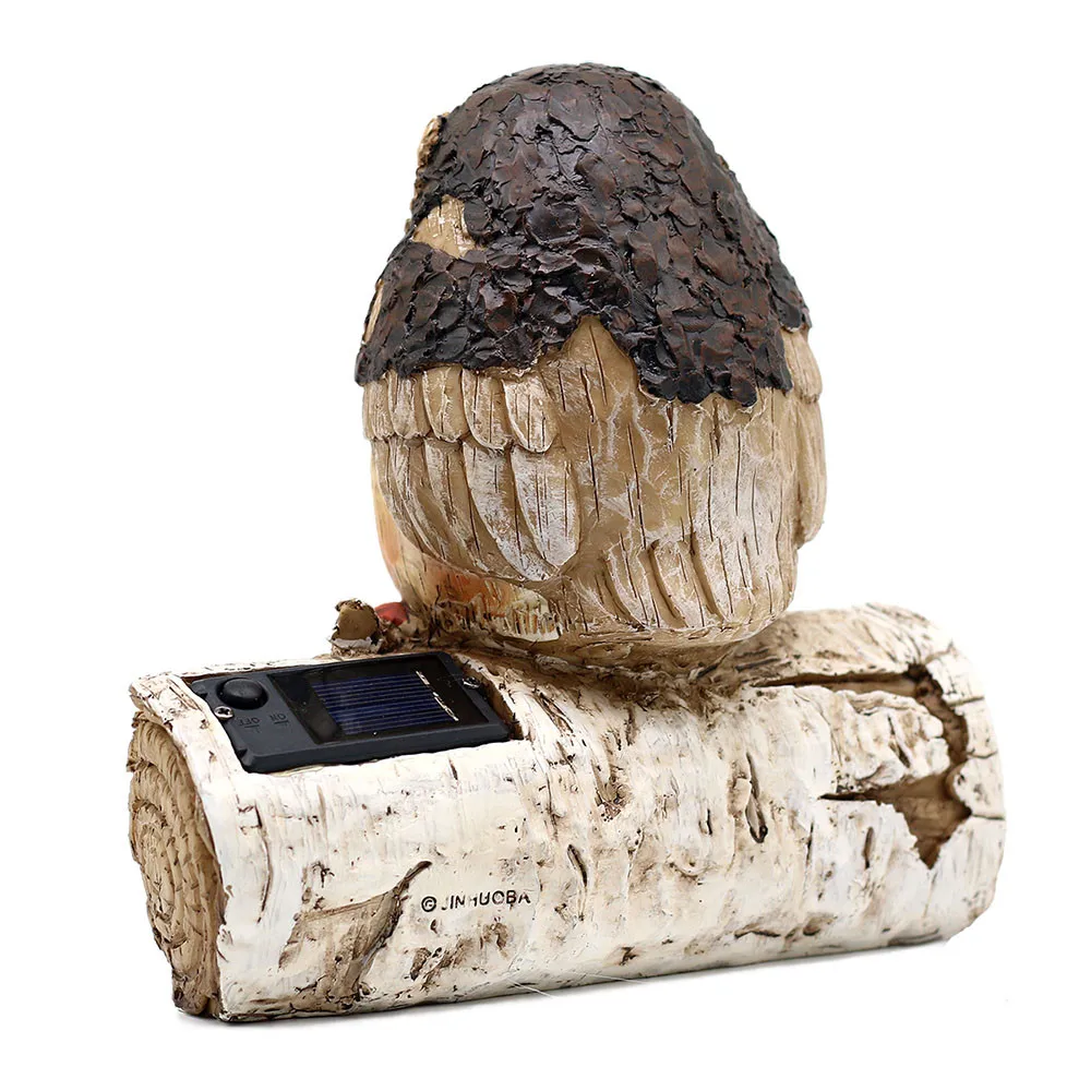 

Garden Decoration Outdoor Owl Resin Statue LED Solar Lamps Creative Waterproof Solar Led Lights For Yard Lawn Tree Decorate