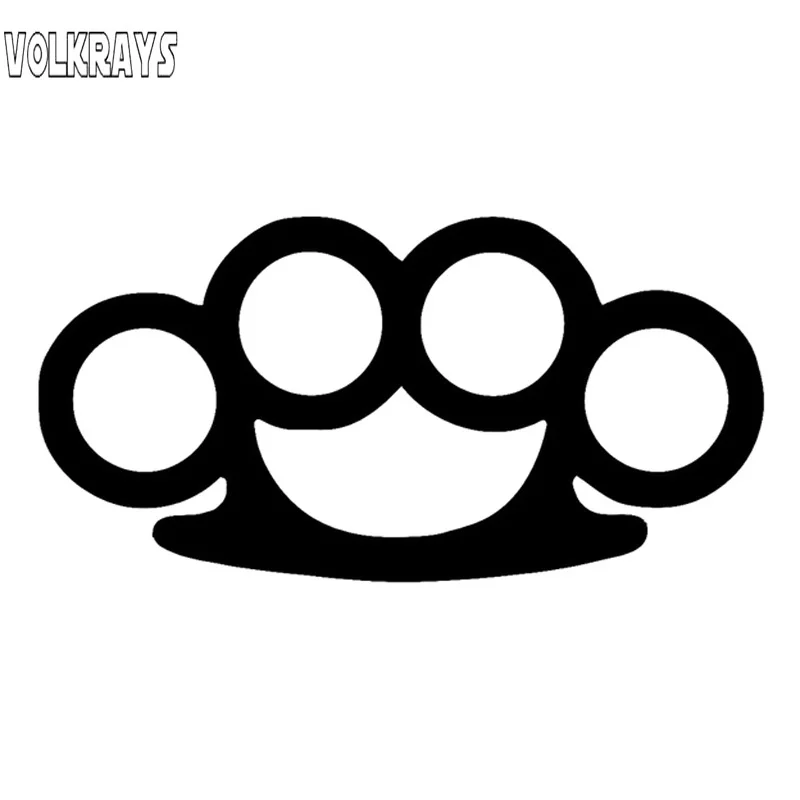 Volkrays креативные автомобильные Стикеры аксессуары для суставов пальцев из латуни