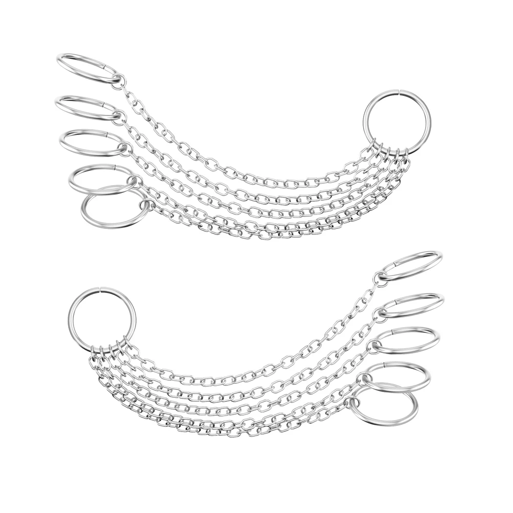 1 шт. 6 колец длинные кисточки для ушей серьги-каффы бижутерия золотые цепи