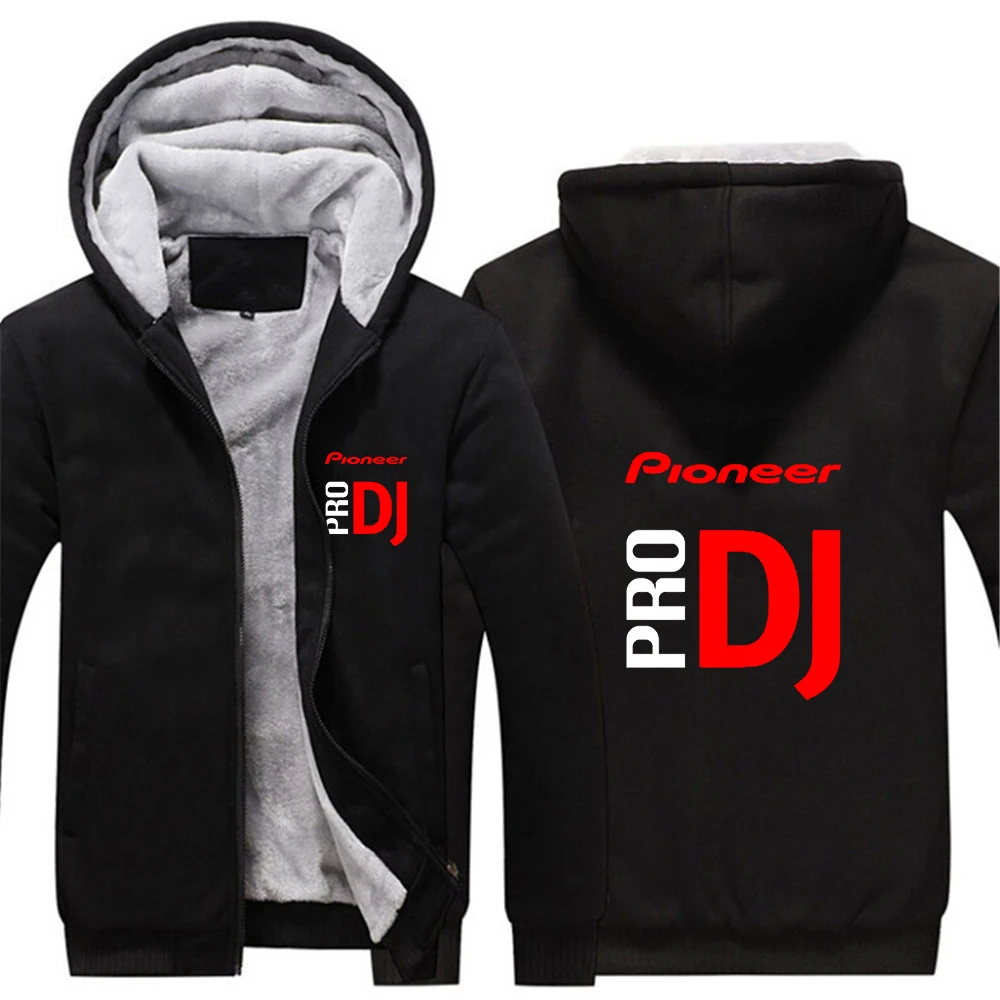 

2021 Print Sportwear PRO DJ Pioneer Man's Casual Coats Warm Tops Hoodies Zipper Thicken Unisex Fleece popular Jackets
