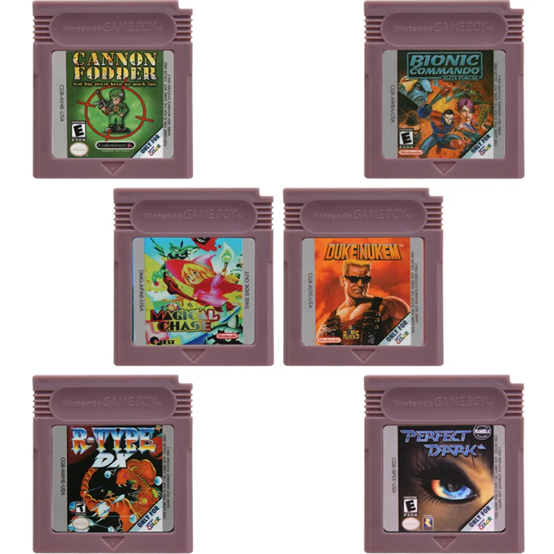 

Картридж для видеоигр, 16 бит, карта для игровой консоли Nintendo GBC GBA, серии игр для стрельбы Duke Nukem Perfect Dark