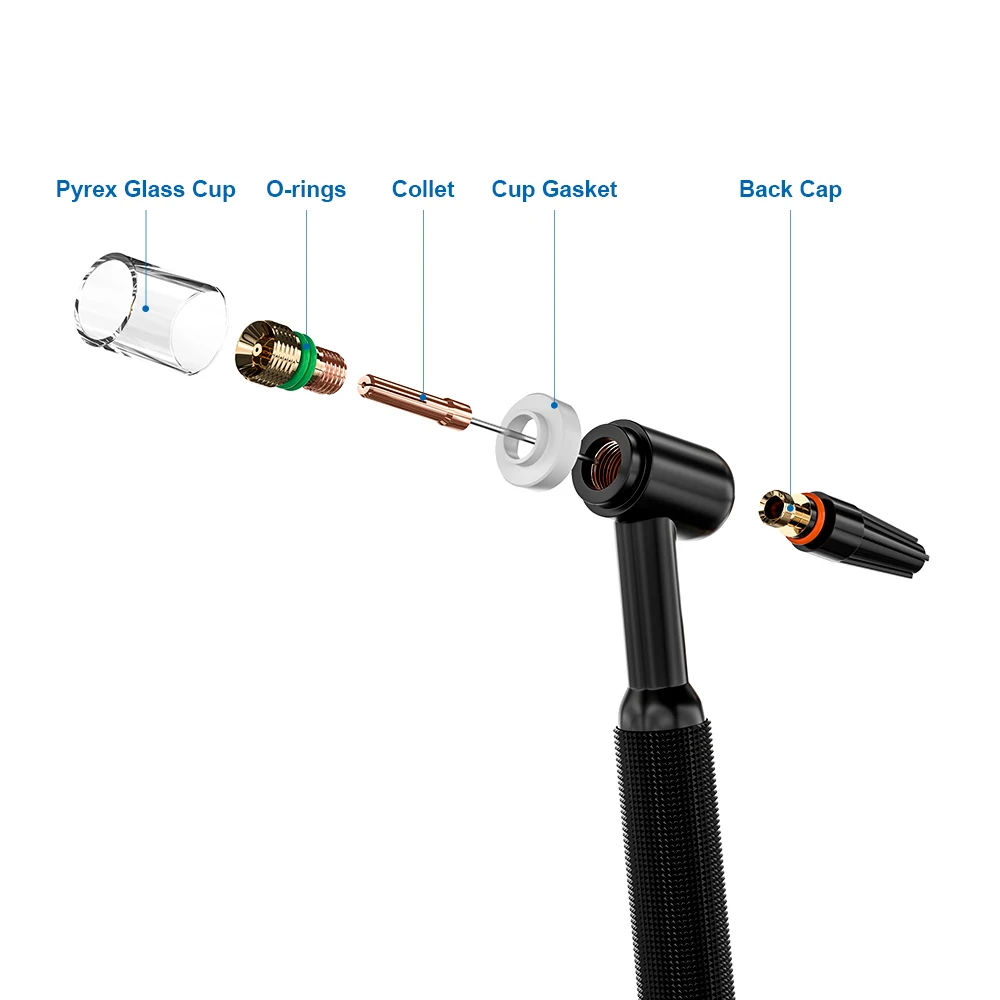 Прочная Сварочная горелка 10 шт. набор стеклянных колпачков для газовой линзы TIG с