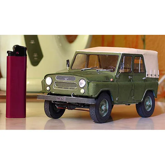 1:25 советский UAZ 469 внедорожные транспортные средства для Jeep 3D Бумага модель