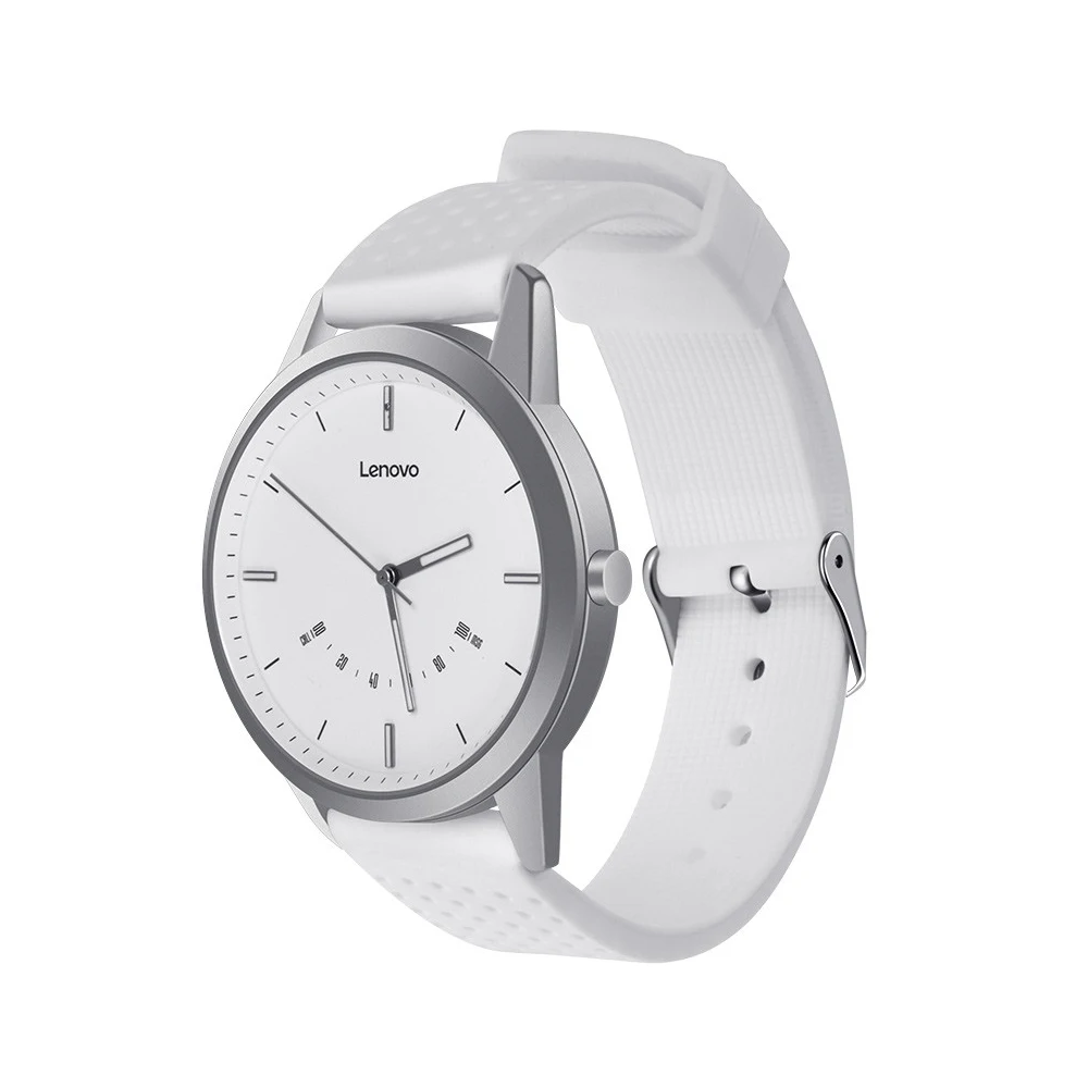 White Lenovo Watch 9 Смарт-часы Созвездие серии 5ATM водонепроницаемый стальной корпус светящийся указатель фитнес-трекер шагомер калории - Цвет: White