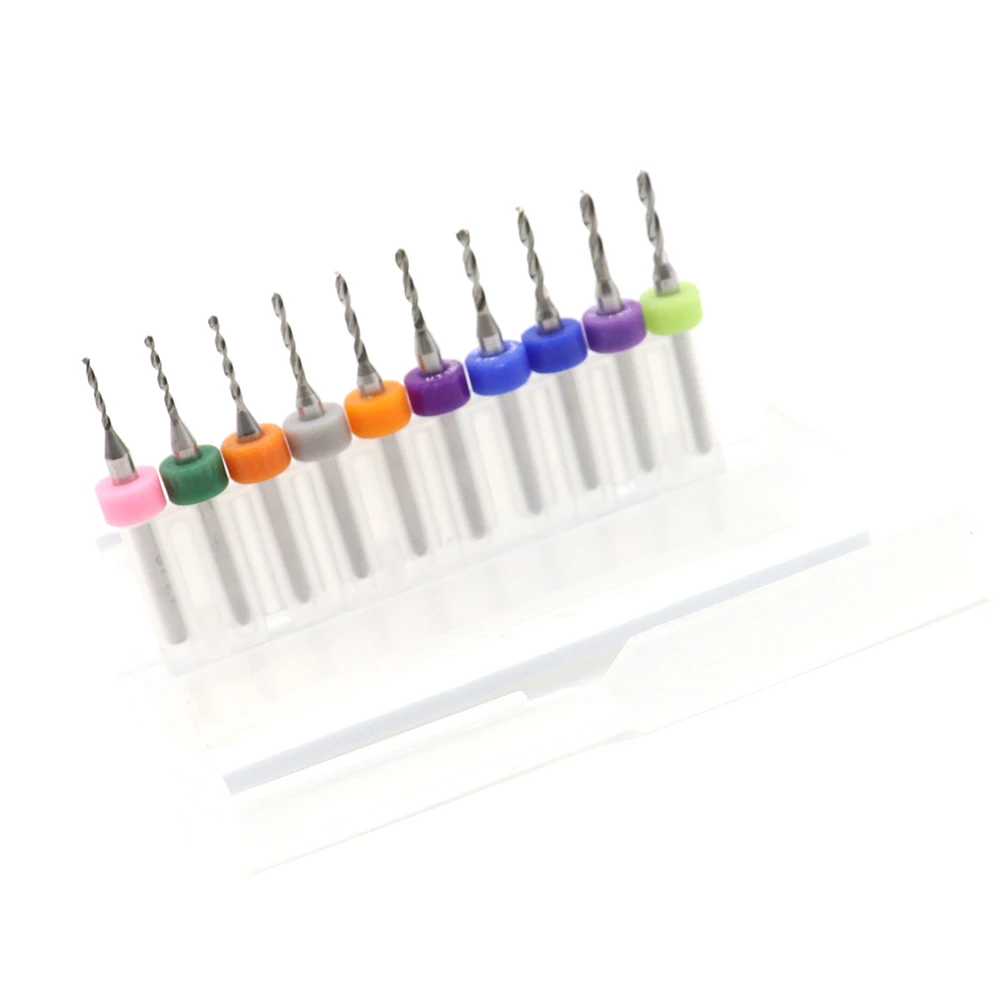 10 шт./компл. сверло набор 1 до 2 0 мм карбида Micro сверла ЧПУ PCB бит для Янтарный