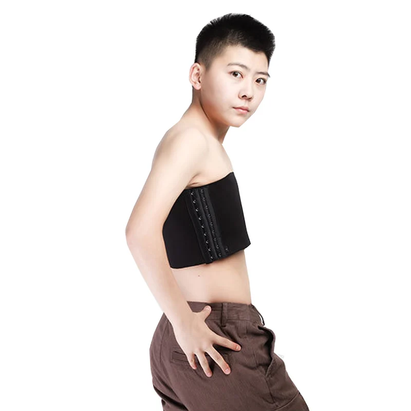 HaleyChan прочный эластичный ремешок корсет без бретелек для томбоя транссексуалов