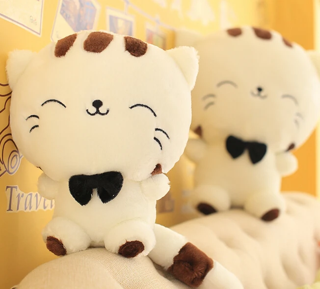 1PCS 60CM 80CM милый бант для кошек плюшевые куклы игрушки подарок подушки дивана