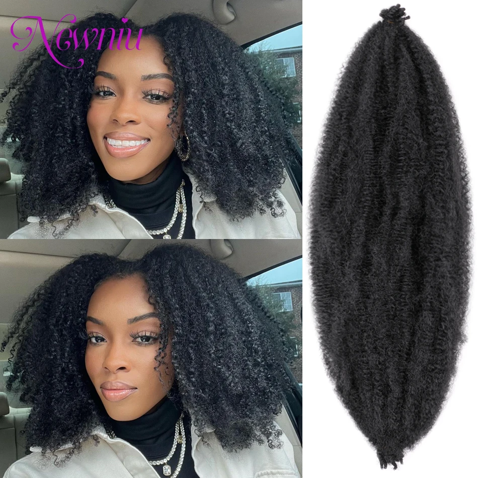 Synthetic Crochet Braid Hair Kinky Curly Braiding Hair Marley Braids Afro Twist Hair Bulk Extensions
