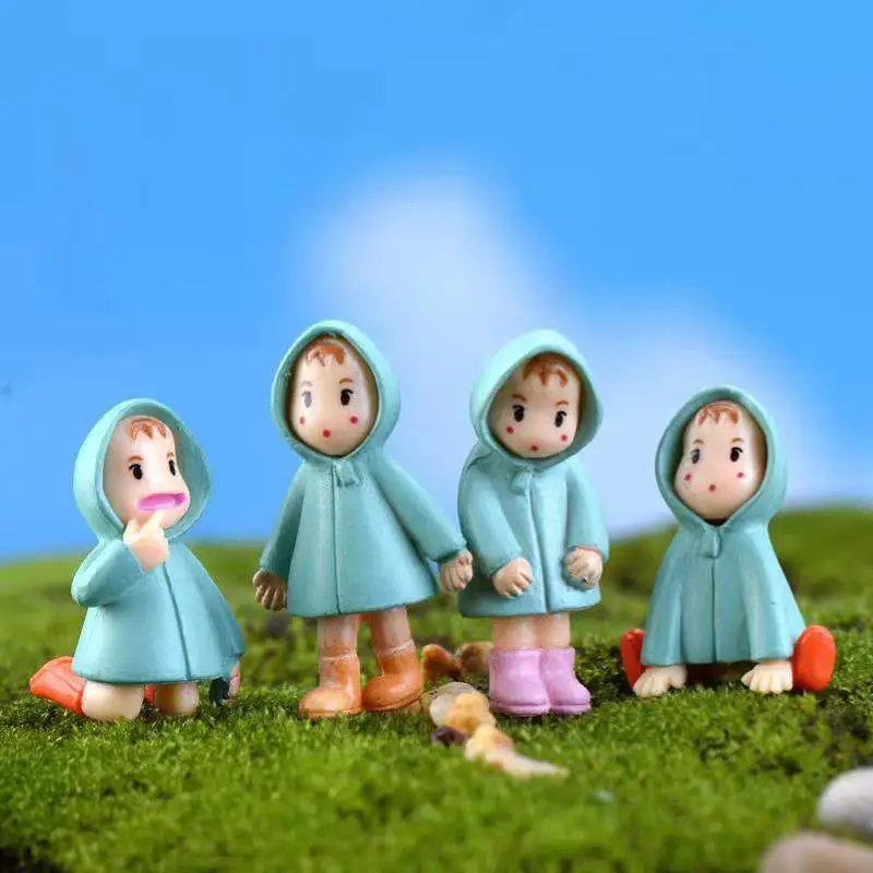 Микро ландшафтное украшение резиновый дождевик xiaomei для животных и кошек