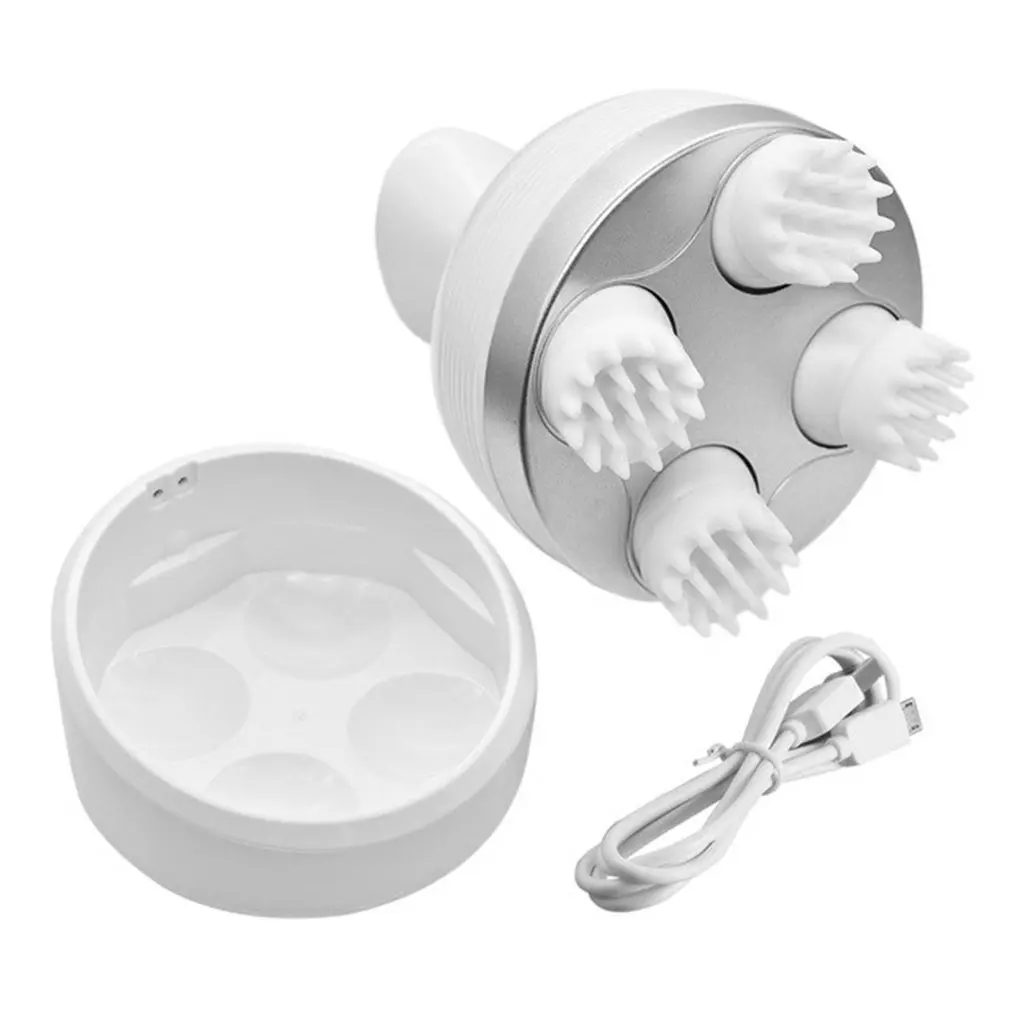 

USB Charging Electric Head Massager Wireless Scalp Massager Waterproof Body Massage Health Care Shoulder Neck Deep Massage