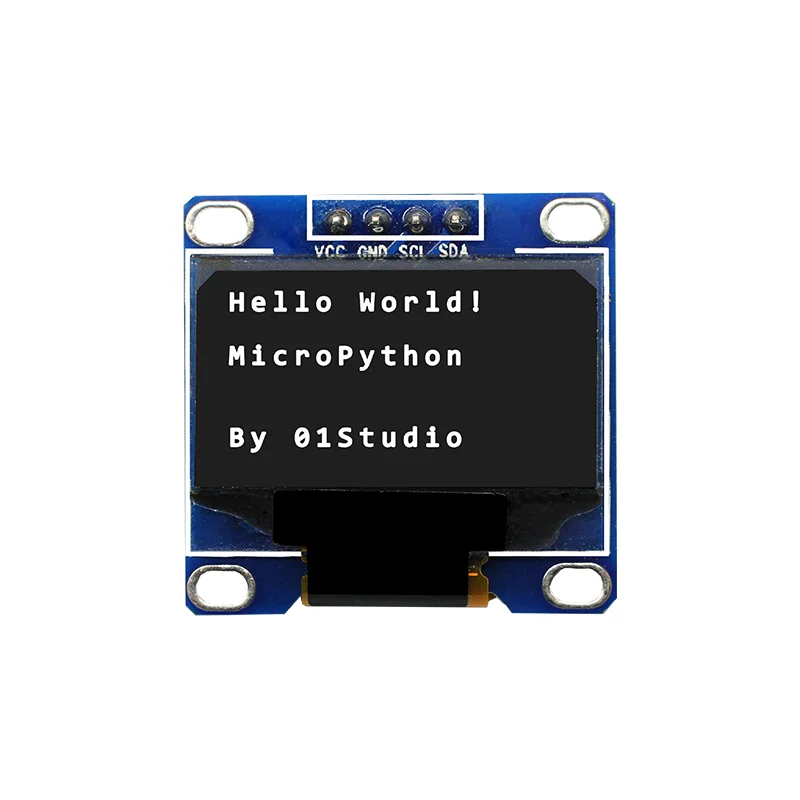 0 9 дюймовый OLED-дисплей белый на черном I2C порте Pyboard разработка программирования