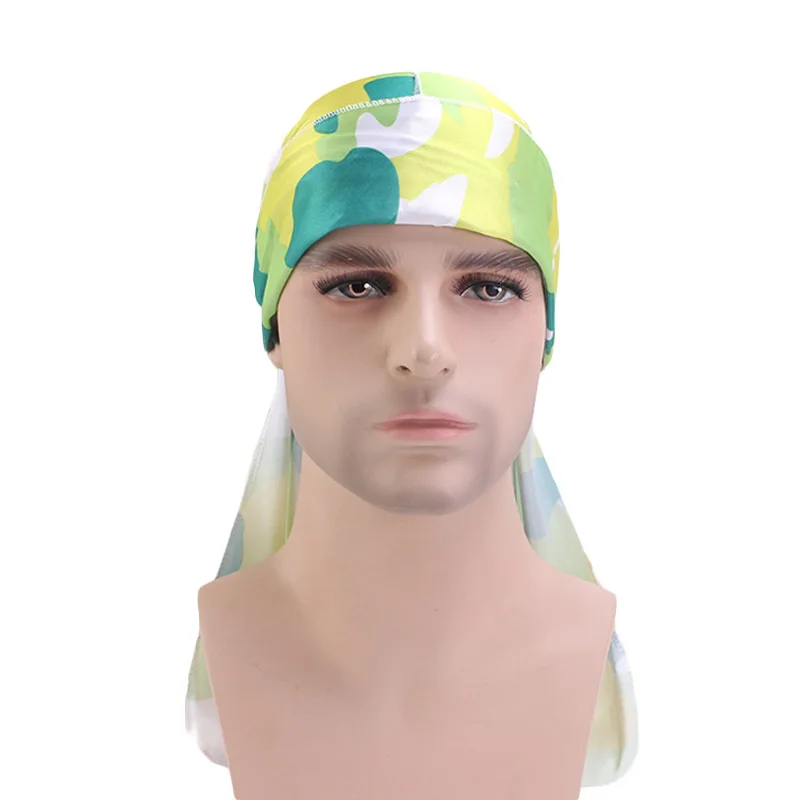 

Printing Pirate Hat Bandage Headband Cap Cancer Chemotherapy Fashion Men's Camo Fashion Turban Hair Accessories Women Bandanas