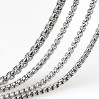 2 5mm3 5mm stainless steel pendant chain with real gold plated chain diy anklet necklace bracelet jewelry making thank you