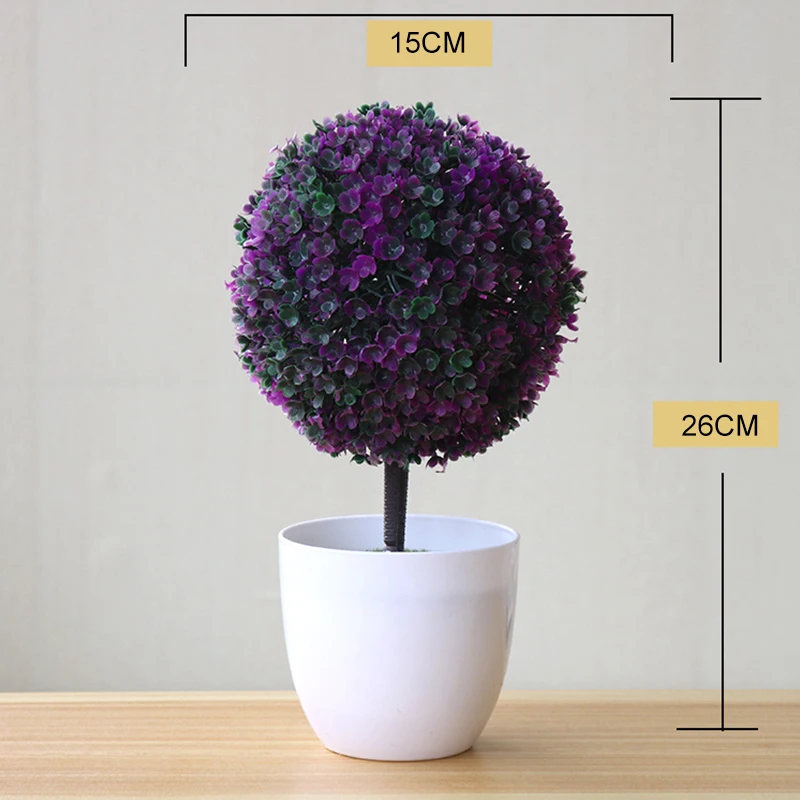Сакура снежок искусственные растения Трава шар бонсай искусственное дерево