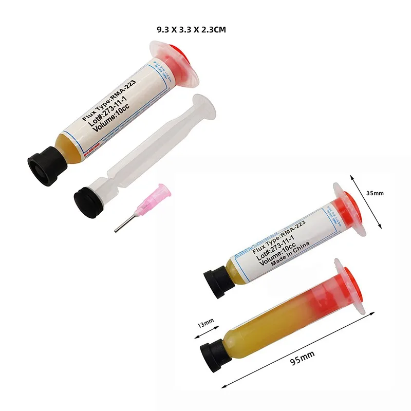 

2Pcs No-clean Solder Paste RMA-223 Solder Grease Advanced Oil Flow For Solder Repair Needle Barrel Soldering Oil Welding Tool