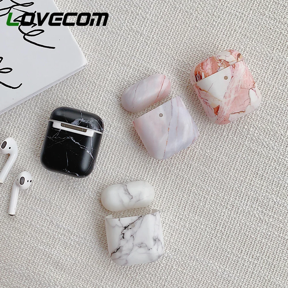 Мраморный чехол для наушников Apple Airpods 2 1 беспроводных Bluetooth защитный AirPods 3 Pro