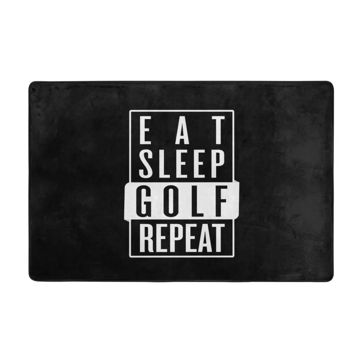 

Eat Sleep Golf Repeat Doormat Carpet Mat Rug Polyester Anti-slip Floor Decor Bath Bathroom Kitchen Balcony 60x90