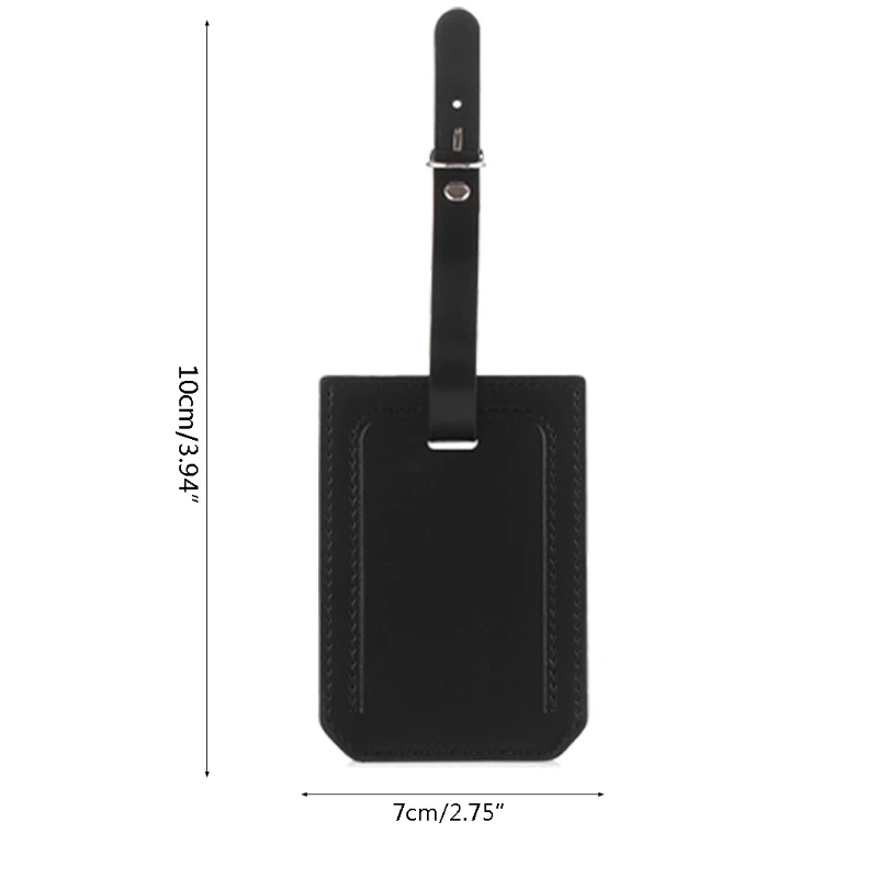 

PU Leather Suitcase Luggage Tag Label Bag Pendant Handbag Portable Travel Accessories G5AE