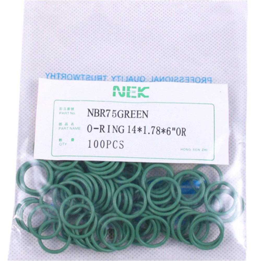 

Комплект уплотнительных колец из резины NBR № 12, 14 х 1,78 мм, устойчивость к высоким температурам для клапана кондиционера автомобиля, 3/8, 1/2, 5/8, 3/4