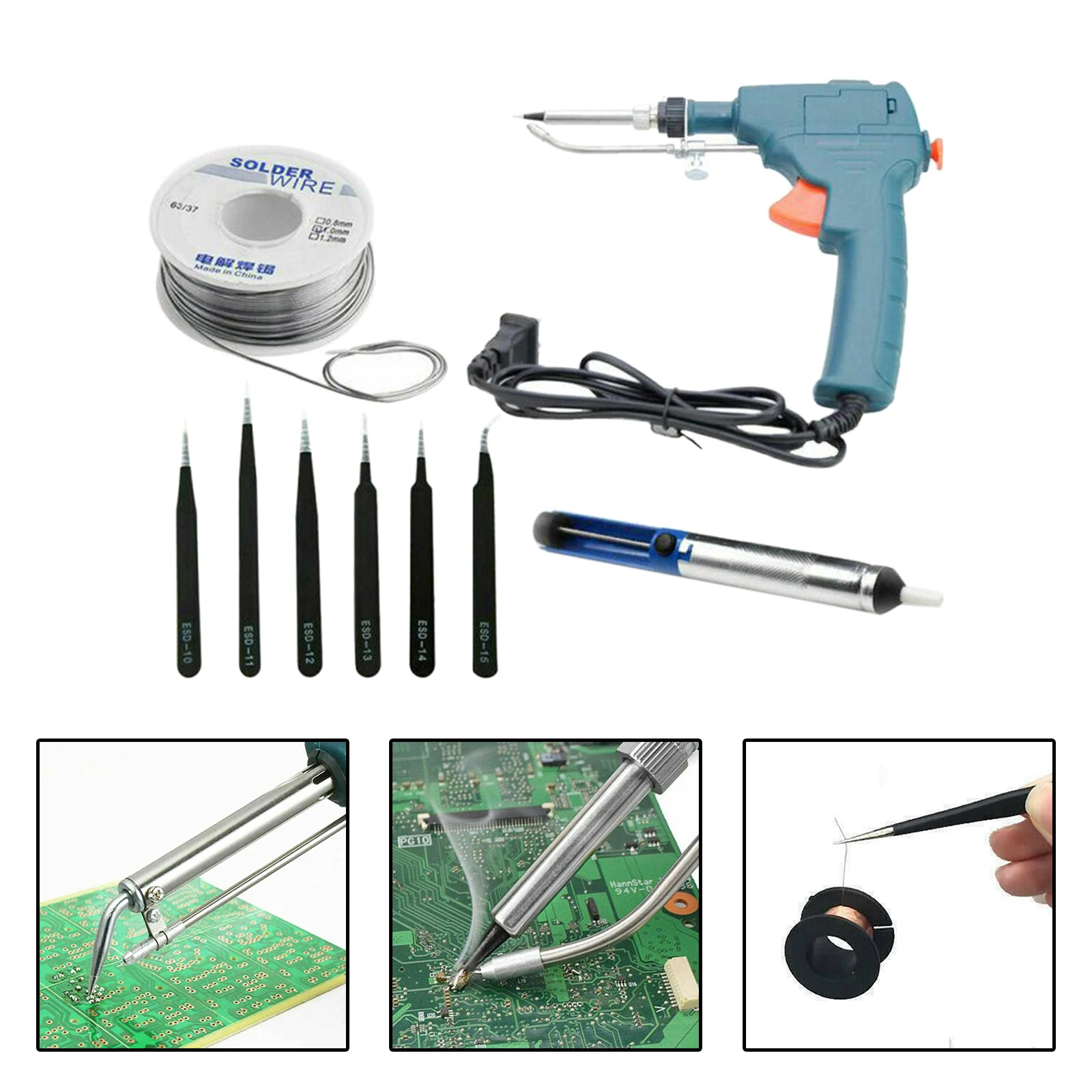 

220V 60W Auto Welding Electric Soldering Iron Temperature Gun Solder Tools