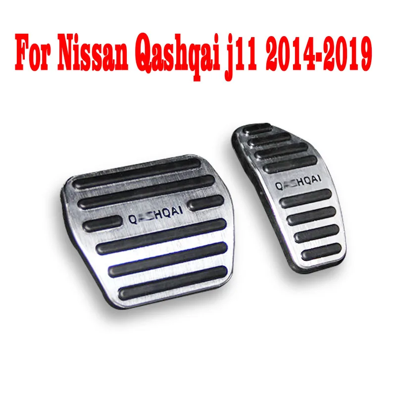 

Accelerator Brake Clutch Pedal Footrest Pedals Plate Cover For Nissan Qashqai j11 2014 2015 2016 2017 2018 2019 Car Accessories