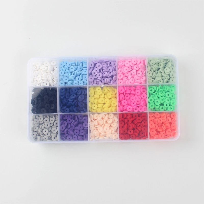 

2021 New Beads for Jewelry Making Bracelets Necklace Earring DIY Craft Round Bead Color Disc Bohemian Beautiful Rings