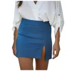 Женская Повседневная Яркая юбка до середины бедра, короткая джинсовая юбка, короткая джинсовая юбка, женские юбки, 2021