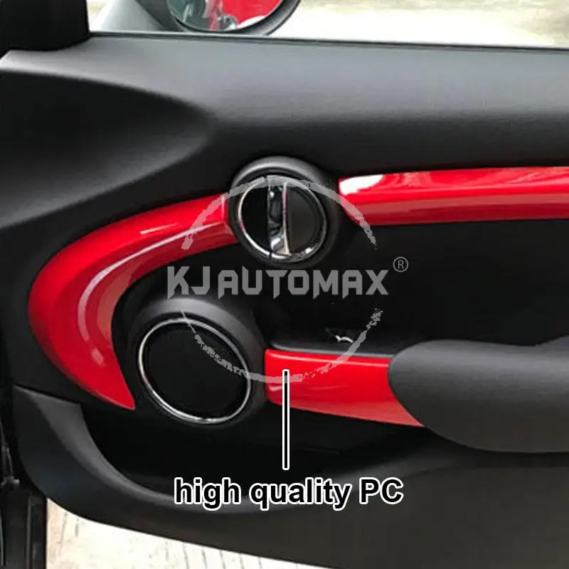 KJAUTOMAX для Mini Cooper F55 12 шт. Внутренняя отделка двери красный розовый Checker