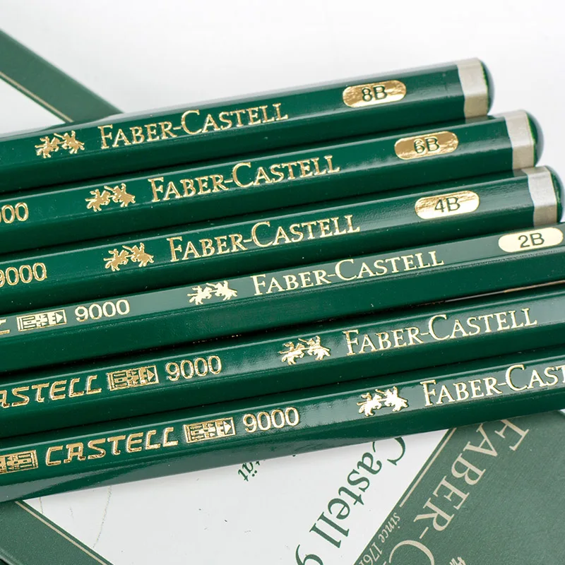 Faber Castell 6 9000 графитовый карандаш для рисования и эскизов Оловянная коробка шт.
