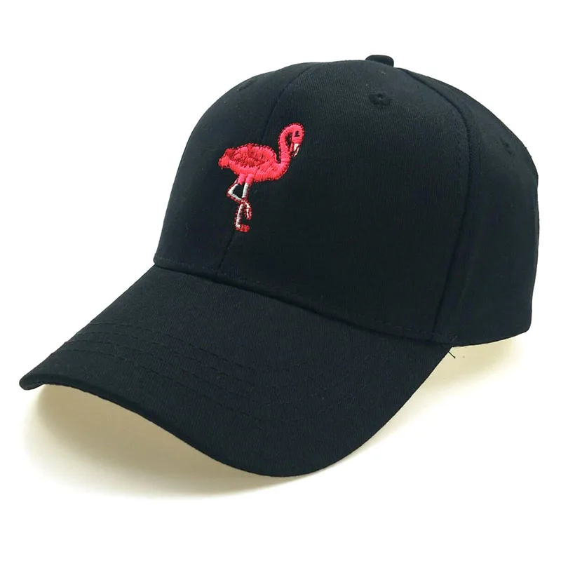 LA Новая мода унисекс Snapback Защита от Солнца шляпа Фламинго вышивка хлопок