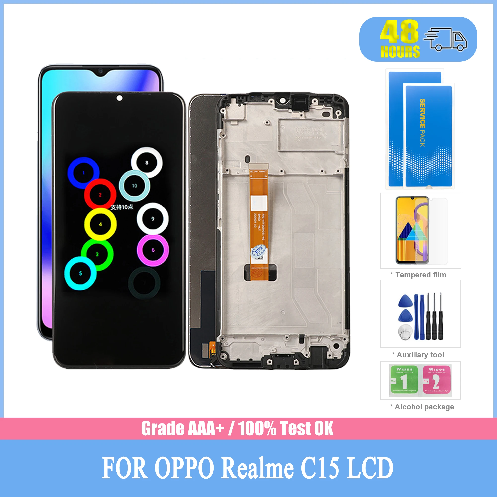 

Qualcomm SM4250 Snapdragon 460 Оригинал 6,5 "для Oppo Realme C15 2020 RMX2195 фотографический дигитайзер крепление