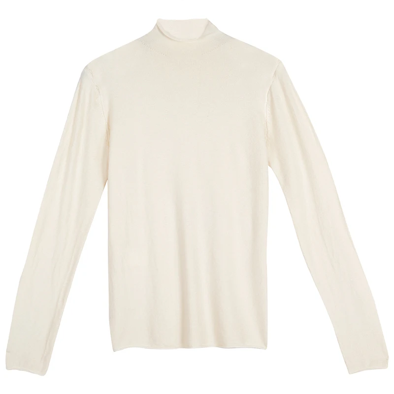 Autumn Sweaters Women Turtleneck Full Sleeve Simple Pullovers Korean Chic Female Bottomingknitted Jumpers Cotton Tops Clothes | Женская