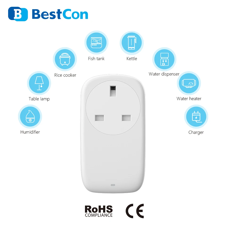 Broadlink Bestcon SP4L UK розетка для мобильного беспроводного управления Умный дом wifi