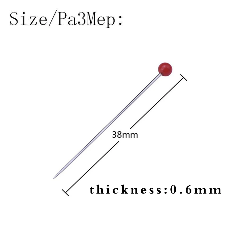 100 шт./кор. швейные булавки стеклянные с шариковой головкой для изготовления