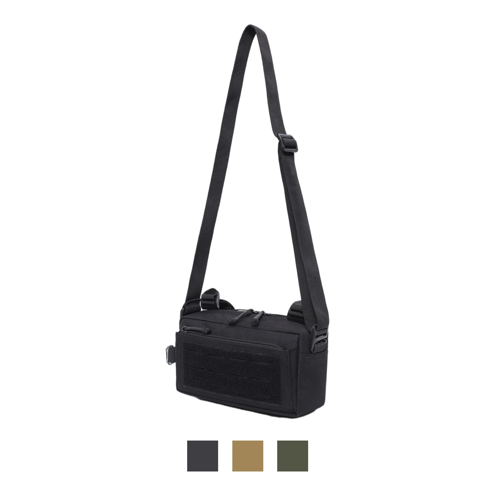 

Shoulder Bag Adjustable Strap Waterproof Tactical Fanny Pack Waist Bag Kit for Hiking Camping Men