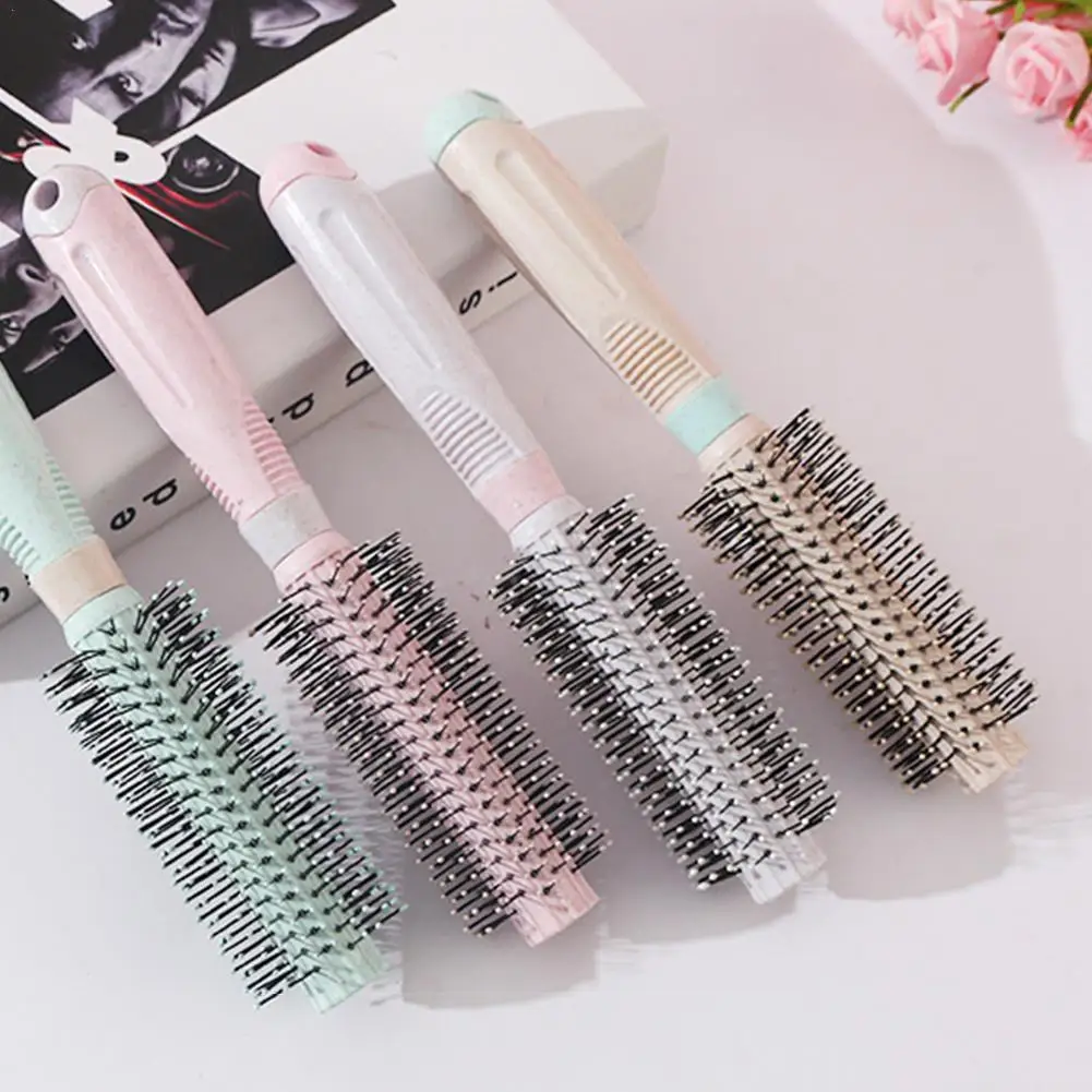 

Wheat Straw Hair Brush Multifunctional Styling Curling Comb Massage Anti-static Reduce Hair Loss High Quality Hairdresser Comb