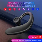 Односторонние подвесные наушники, беспроводные Bluetooth наушники с микрофоном, Bluetooth стереонаушники с спортивной гарнитурой, деловые наушники