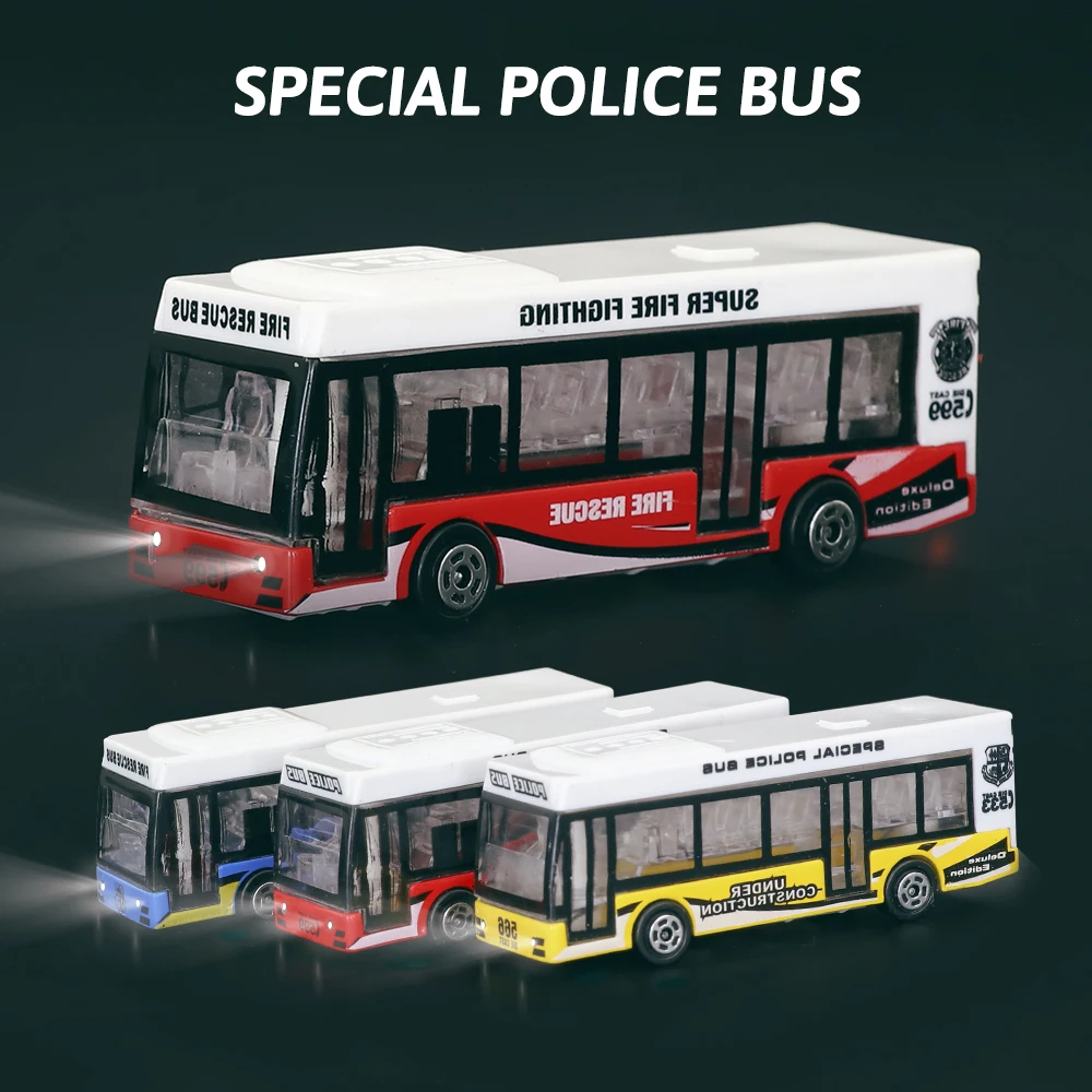 

2Pcs 12V LED lighting 1:150 Scale Bus Car Model City High SimulationToys Gifts For Children