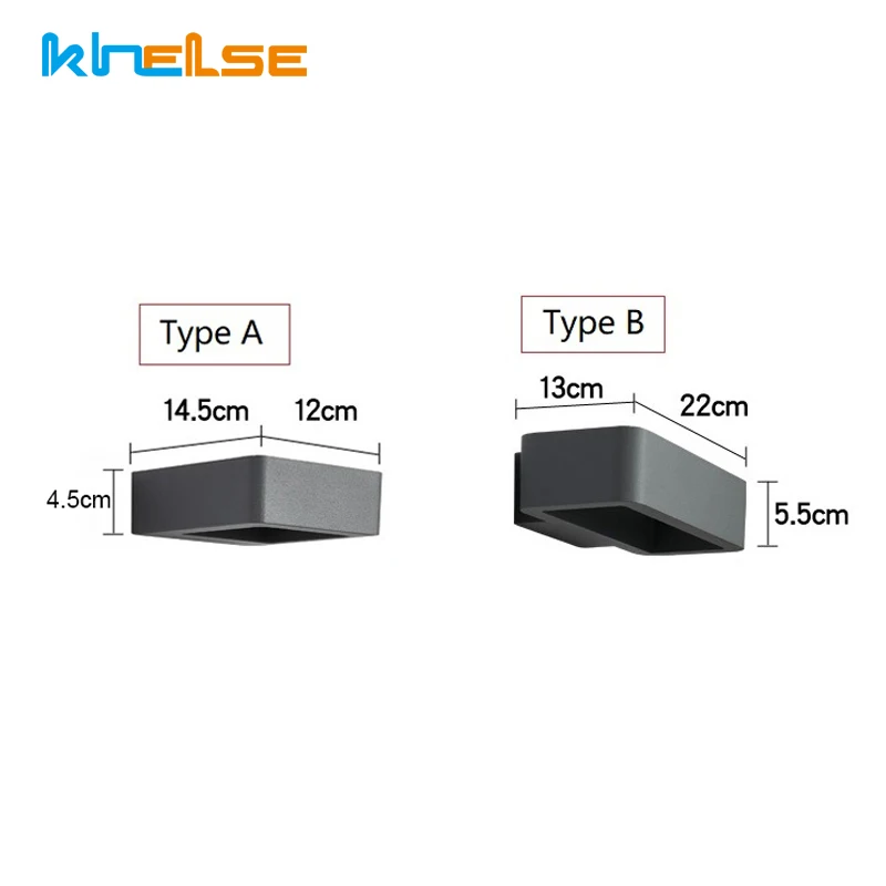 

Outdoor Waterproof Aluminum Wall Lamp 8W Wall Light Modern LED Garden Light Porch Patio Corridor Light Front Door Wall Lights