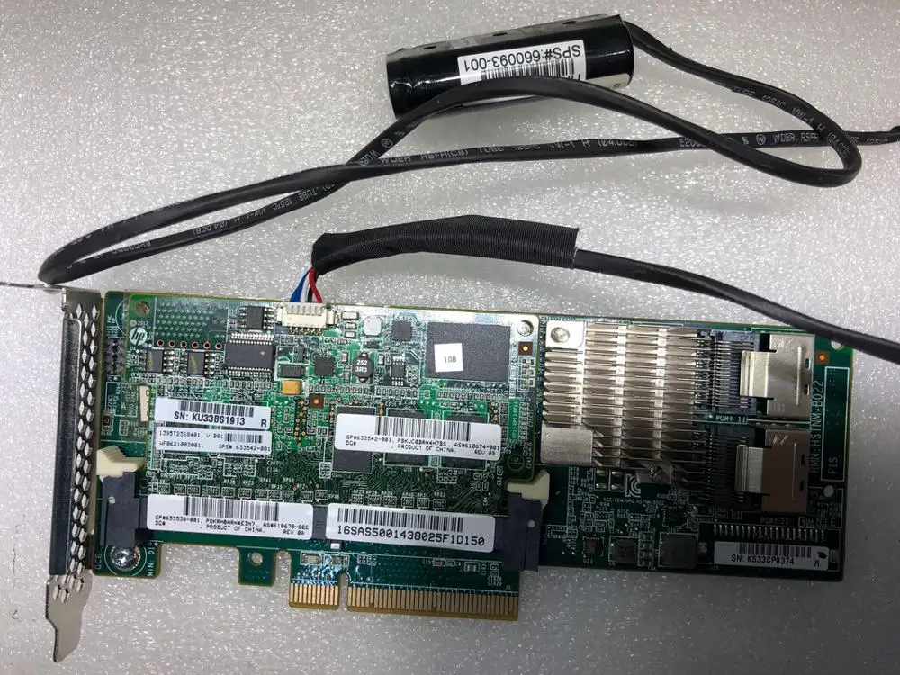 

Pulled 631670-B21 633538-001 633542-001 Raid Card 1G FBWC battery for P420