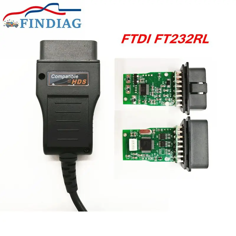 

Top-Quality HDS USB Cable With OBDII DLC3 Diagnostics Cable OBD For HONDA HDS Cable Chip FTDI FT232RL Support Many Cars