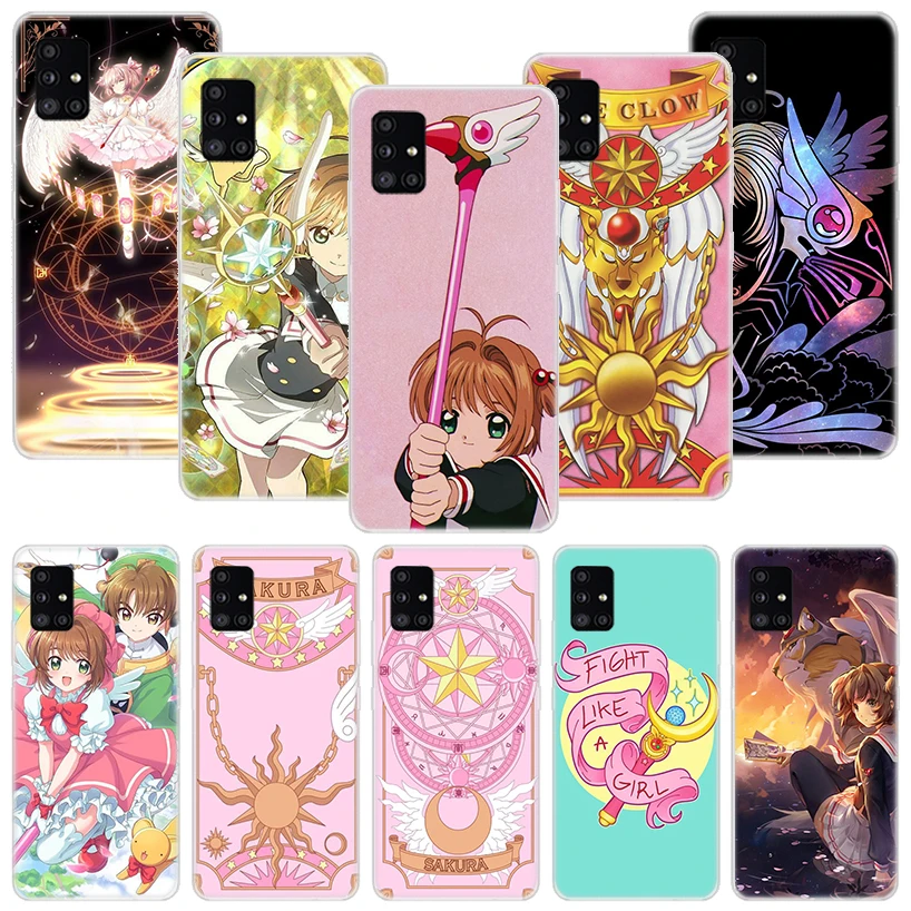 Card Captor Sakura Anime Phone Case For Samsung Galaxy A12 A22 A32 A42 A52 A72 A51 A71 5G A41 A31 A21 A02S M12 M21 M31 M30S