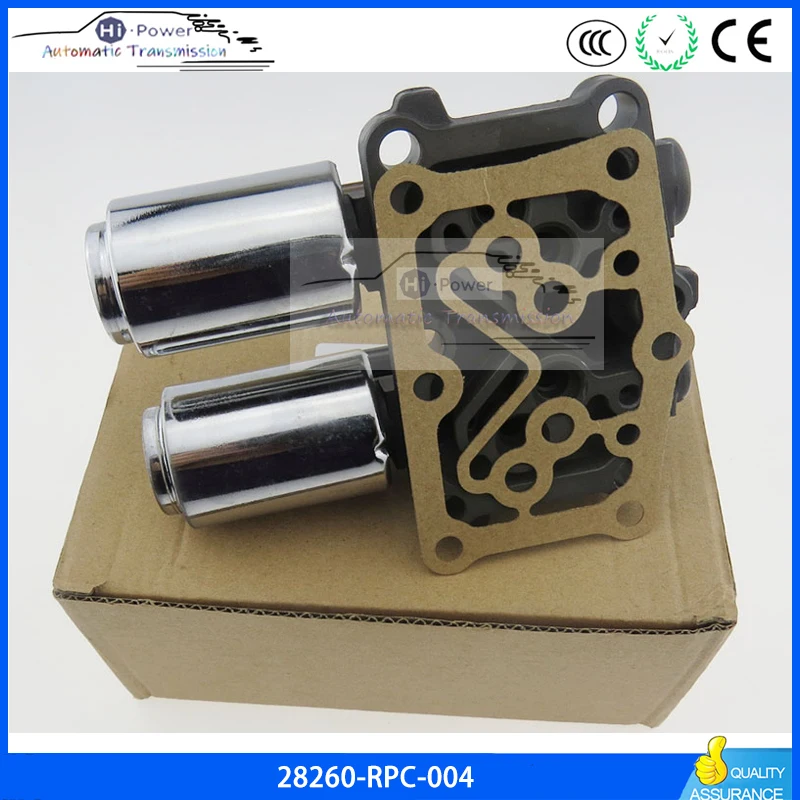 28260-RPC-004 Трансмиссия Двойной линейный соленоид в сборе для Honda Civic 2006 2007 2008 2009 2010 2011