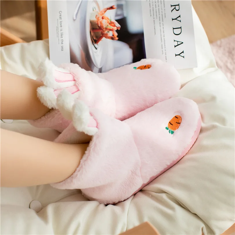 Зимние женские домашние меховые тапочки домашняя и Уличная обувь бархатная