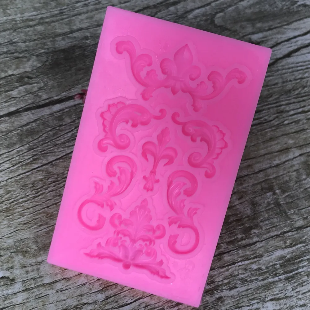 Рельефная силиконовая 3D форма для помадки украшение торта искусственные