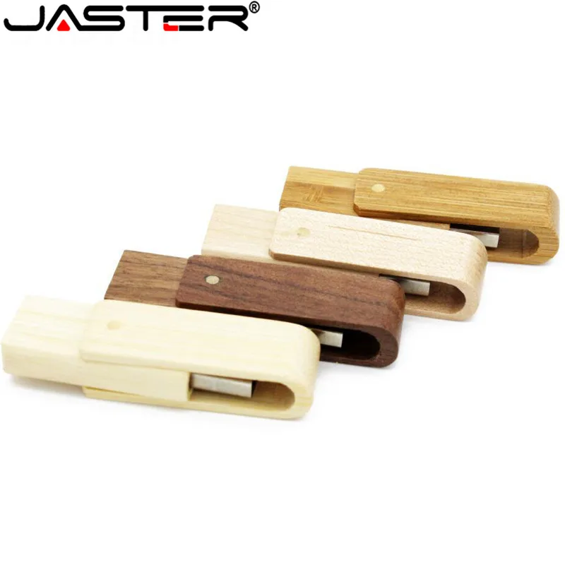 JASTER (10 шт. бесплатный логотип) деревянный поворотный usb 2 0 disck флэш накопитель
