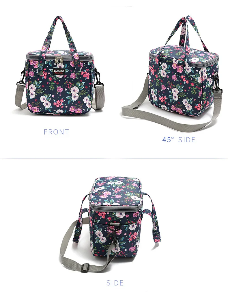 outdoor insulated lunch bag cooler camping bbq picnic lunch box tote backpack thermal bento box food storage shoulder bag free global shipping