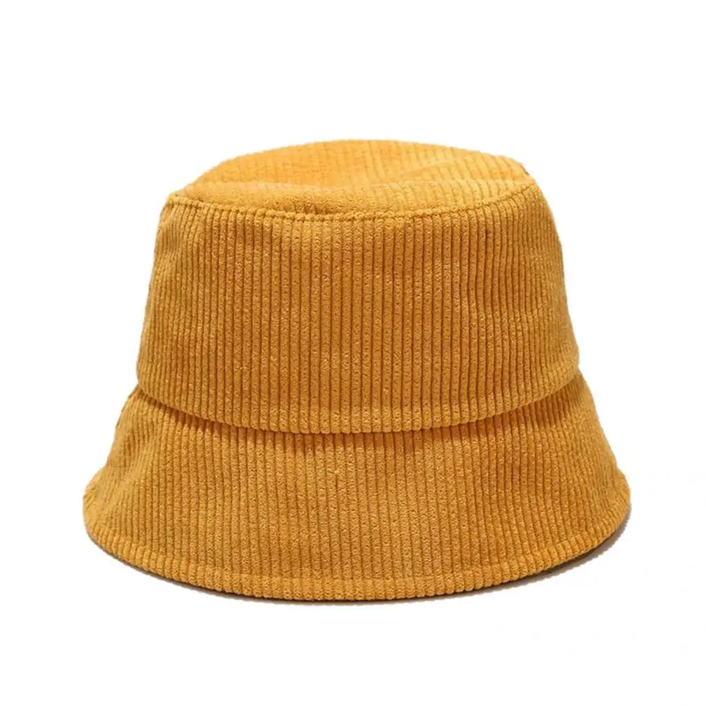 

Corduroy Hat Anti-fade Chic Wind-proof Casual Women Men Corduroy Bucket Hat