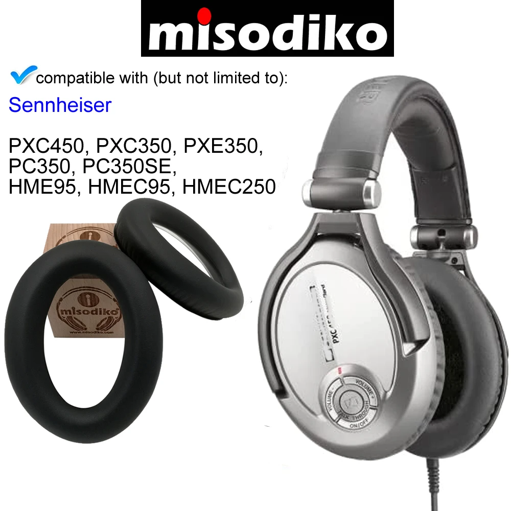 Набор сменных амбушюров misodiko для Sennheiser PC350/ PXC350/ PXE350/ PXC450/ HME95/ HMEC250 | Электроника