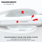 Наклейка на корпус автомобильной двери, защитная пленка для ручки, внешние аксессуары для Peugeot 107, 108, 206, 207, 301, 308